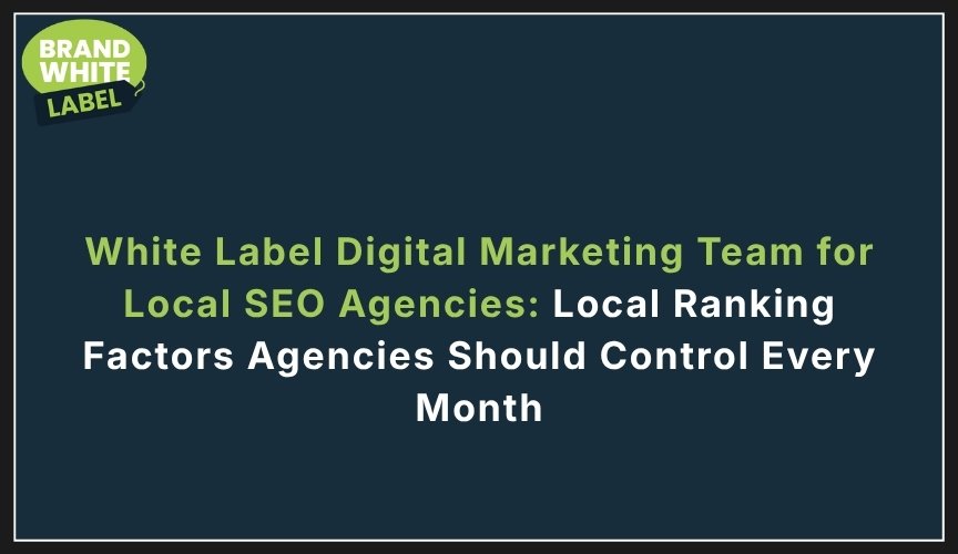 white label digital marketing team for local seo agencies
